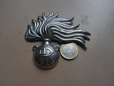 plaque casquette  ou shako  casque carabinier italien        (c50)