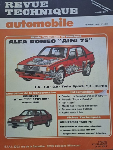 Alfa romeo 8 2 - 75, 1.8