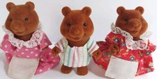 Forest Families Famille Ours Années 80 May Cheong MC Toy 3 Figurines
