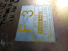 Suzuki Swift 1,3l 16s GTI de 1989 Type EEA34S ECU 33920-64B3