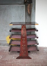 Porte-revues vintage, porte-revues a étages, porte-disques, meuble de salon, 60