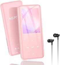 Lecteur MP3 Bluetooth 32Go Tactile Grand Écran Métal Podomètre Radio FM rose fr