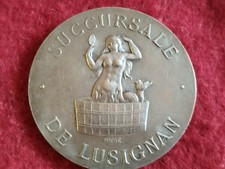 Joli Jeton argent silver  caisse D'épargne De Poitiers Lusignan  30 mm - 11 gr
