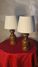 Paire de lampes de chevet de style scandinave en bois 31x16 ,
