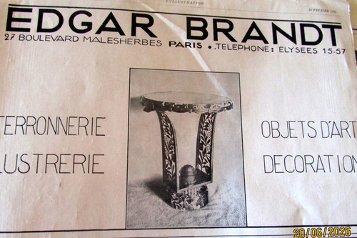 Edgar brandt ferronnerie calor - edgar,