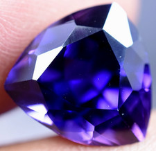 Très Propre 7.85 CT Naturel Violet Tanzanite Bleue If Ggl Certifié Ample Gemme