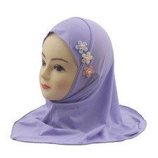 Enfants filles hijab amira une pièce foulard musulman islamique foulard enveloppant châles 2-6 ans
