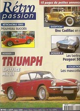 RETRO PASSION 115 TRIUMPH SPITFIRE MK3 PEUGEOT 504 GL 1975 CADILLAC GOLD 1931