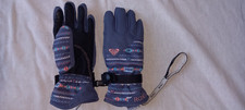 Roxy Très jolie paire de gants de ski enfant chauds et imperméables bleu pétrole