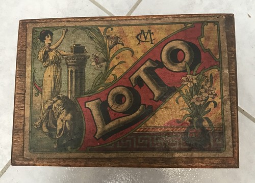 Ancienne boîte jeu loto - ancienne,
