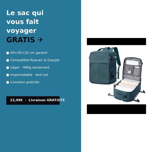 Sac cabine 40x30x20 - sac,