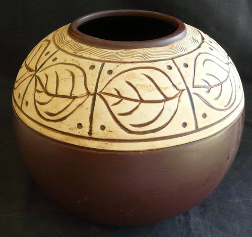 Vase terre cuite marron - en,