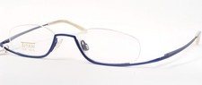 Vintage ZEITLOS Techno 7 02 Bleu Unique Rare Lunettes Cadre 46-18-139 (Notes)