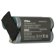 Batterie pour Moser Chrom Style Pro 1871 tondeuse 1800mAh 3,2V LiFePO4