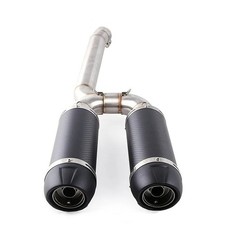 Échappement Slip-On Carbone Yamaha FZ6 FZ6N FZ6S Silencieux + Tuyau Inox