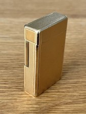 briquet dupont plaque or
