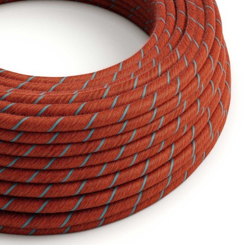 Câble textile rond coton - ,