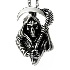 Pendentif Motard gothique biker SONS OF ANARCHY Acier neuf sous blister