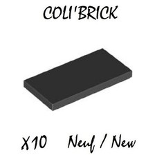 Lego 87079 - 10x Plaque Lisse / Tile 2x4 - Noir Black - NEUF