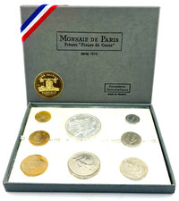 FRANCE - COFFRET FLEURS DE COINS - 1973 - 8 MONNAIES