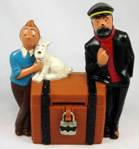 Tirelire tintin haddock - tirelire, milou