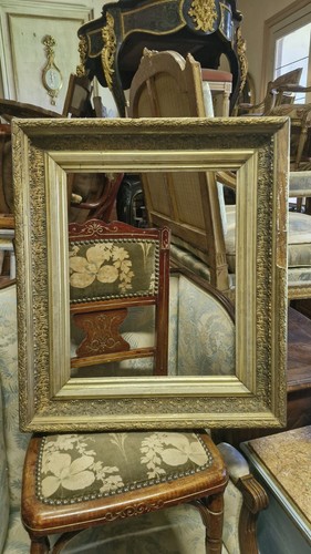 Grand cadre ancien bois et - grand,