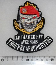 patch diable rit avec nous ;parachutiste  ,para colo TAP TDM