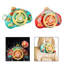 Jouet musical éducatif au volant pour enfants, garçons et filles de 1 à 3