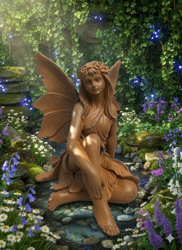 Statue une fée - fée, fonte