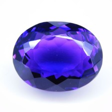 Pierre précieuse certifiée NON CHAUFFÉE en améthyste violette naturelle de...