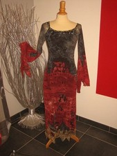 MAXI DRESS SAVE THE QUEEN DEDIé A VENISE GONDOLES PONT DES SOUPIRS L 38 UK L 10