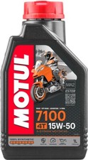 1 Litre D'Huile Moteur 15W-50 4T 7100 Synthétique Motul 104298 Moto Scooter Quad