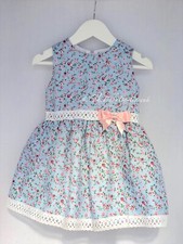 Robe bleue bébé fille style espagnol 0-3/3-6/6-12/12-18/18-24 mois disponible