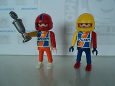 PLAYMOBIL vintage city action voiture course lot pilotes du set 3753 de 1993