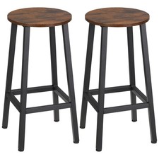 HOMCOM Lot de 2 tabourets de