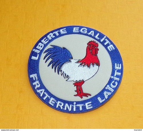 Tissu patch liberte egalite - ,