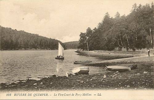 Cpa riviere quimper vire - de, le