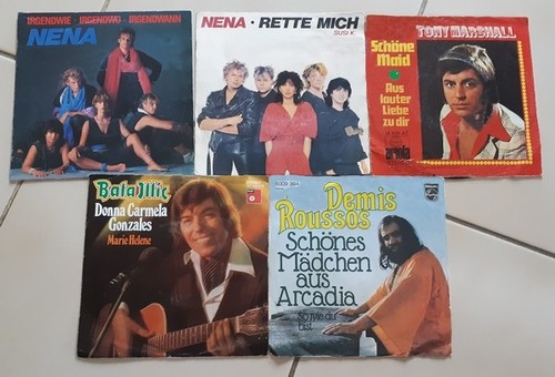 Lot disques vinyles 45 - 40,
