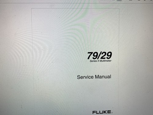 Fluke series 2 service - fluke, 79
