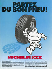 "MICHELIN XZX" Annonce originale entoilée années 80 27x35cm