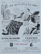 PUBLICITE DUCRETET POSTE TSF