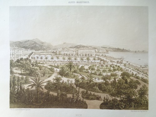 Gravure nice vue prise - prise, du