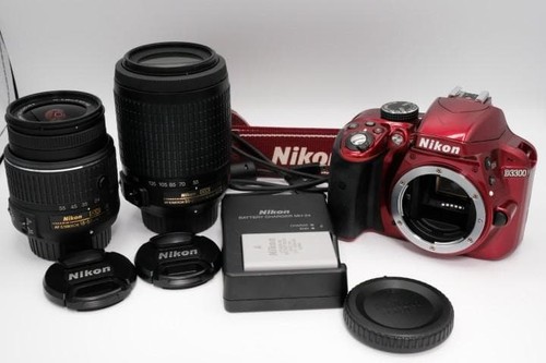 Nikon d3300 red double - nikon,