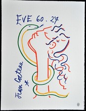 Lithographie de JEAN COCTEAU