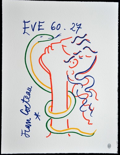 Lithographie jean cocteau - de,