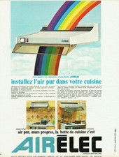 publicité Advertising 0121 1973  Airéléc   Hotte air pur cuisine 