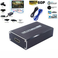 HD USB 3.0 HDMI Game Capture Card Vidéo To Live Streaming Recorder Device Neuf