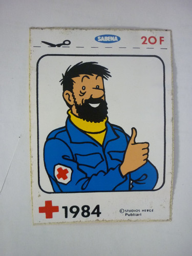 Herge tintin autocollant - tintin, /