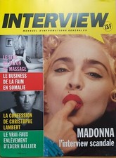 Affichette PLV Entrevue  Madonna  20/1381 