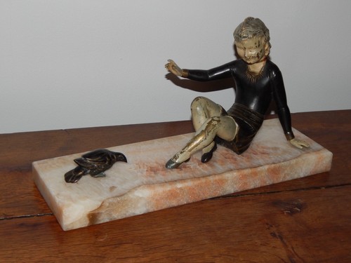 Ancienne sculpture bronze - en,